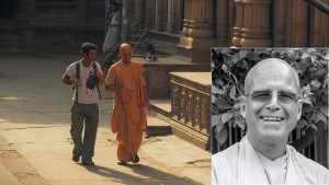 Govinda Swami, featuring in the film as himself, a mentor figure, who helps Sean Fletcher to navigate through and to understand Vrindavan. The key cast of 'Reconnection', a multi-award winning film.