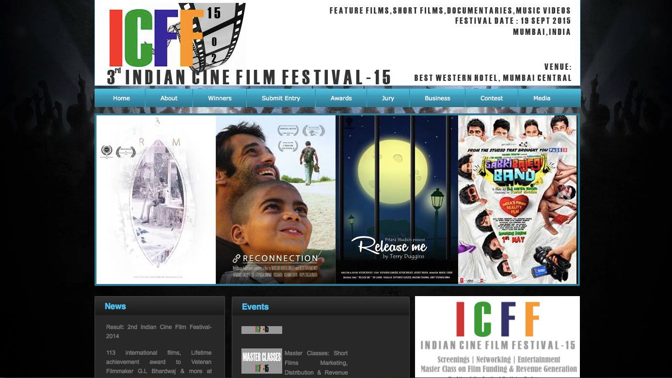 Indian Cine Film Festival selects 'Reconnection' for the screening and judgement on September 19 2015 in Mumbai, India.