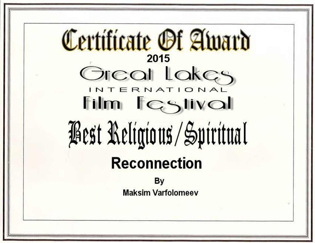 Featured image for “Reconnection Wins Best Spiritual Award at Great Lakes Film Festival”